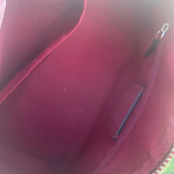 Coach Medium Signature Brown and Red Rowen - Picture 7 of 7